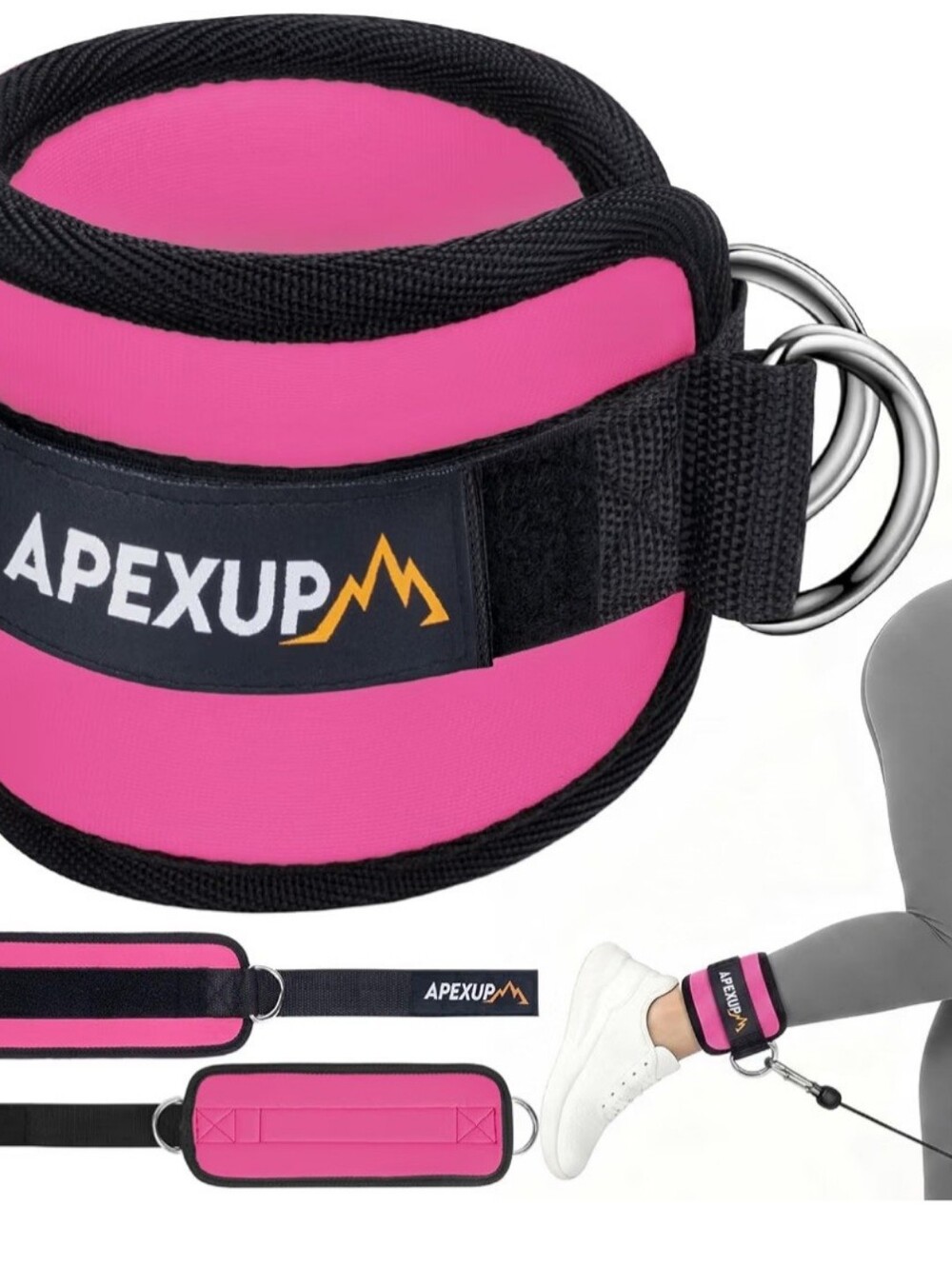 Apex Pink Ankle/Wrist Strap for Resistance Training